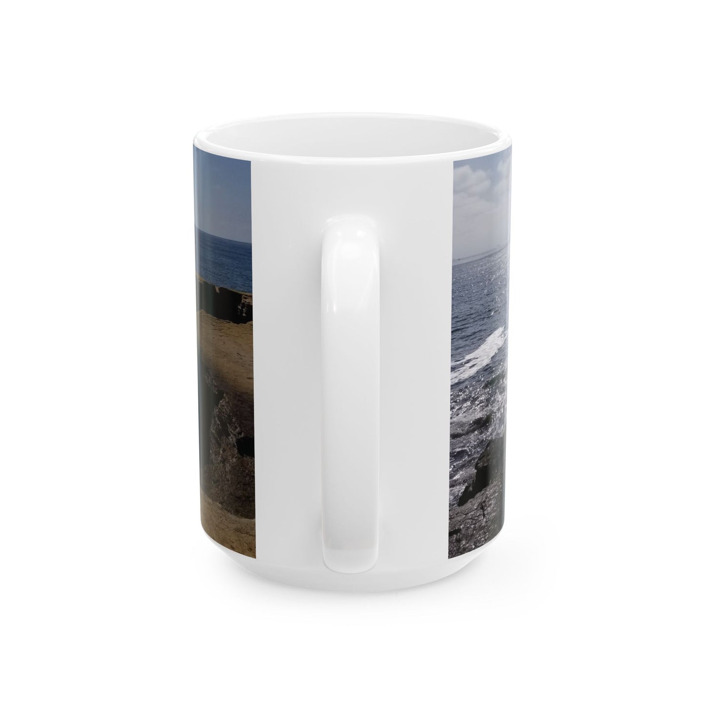 Mug - Empowering Ceramic Mug, Motivational Coffee Cup, Inspirational Gift for Women, Determination Quote Mug, Ocean View Mug