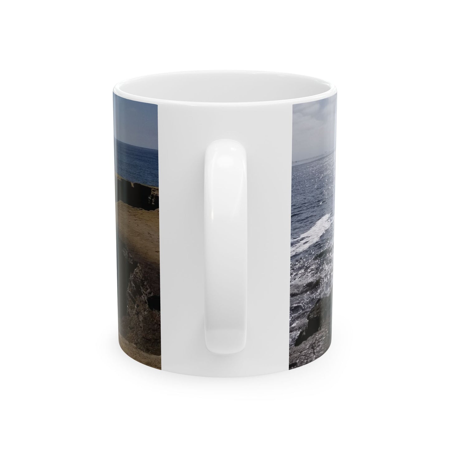 Mug - Empowering Ceramic Mug, Motivational Coffee Cup, Inspirational Gift for Women, Determination Quote Mug, Ocean View Mug