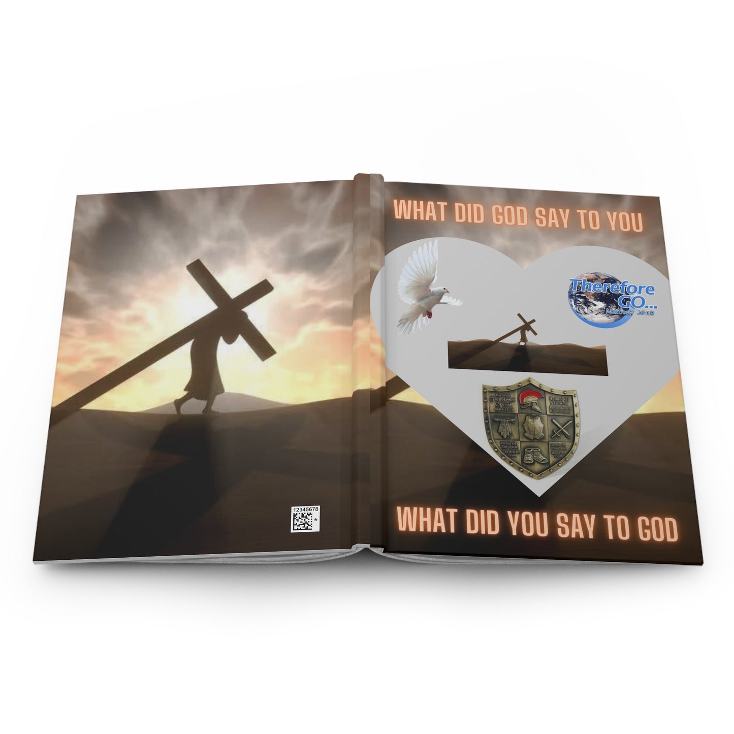 Hardcover Journal — What Did God Say to You? Hardcover Journal — Christian Faith Reflection Notebook