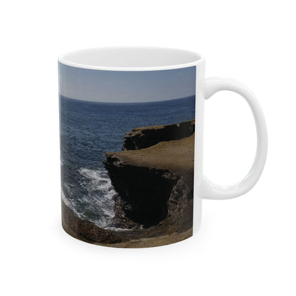 Mug - Empowering Ceramic Mug, Motivational Coffee Cup, Inspirational Gift for Women, Determination Quote Mug, Ocean View Mug