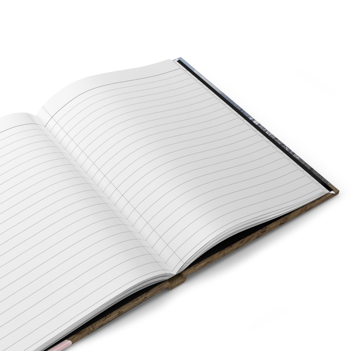 Hardcover Journal — "There Is No Force Equal to a Woman Determined" Inspirational Beach Notebook
