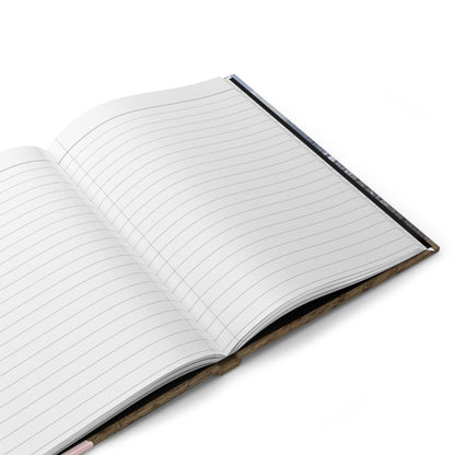 Hardcover Journal — "There Is No Force Equal to a Woman Determined" Inspirational Beach Notebook